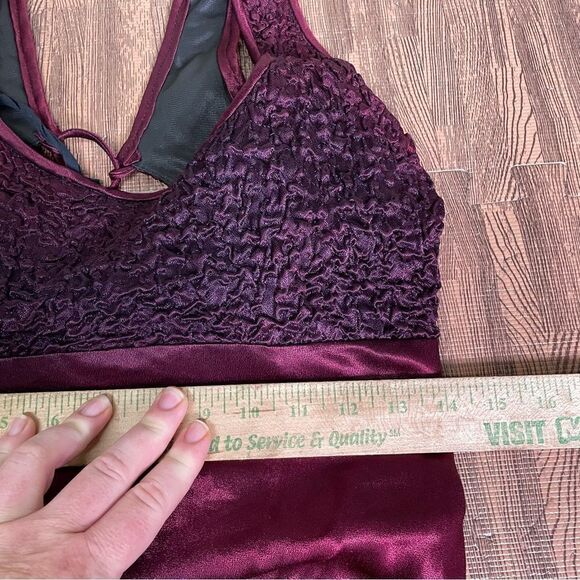 Vintage 90s Cache Satin‎ Corset Lace Up Back Maxi Gown 3/4 - Picture 11 of 13